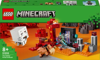 21255 LEGO Minecraft Baghold ved Nether-portalen