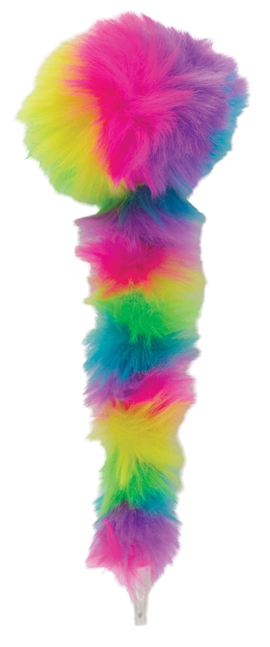 Kuglepen fluffy rainbow