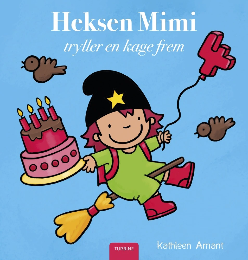 Billede af Heksen Mimi tryller en kage frem