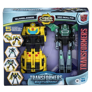 Transformers EarthSpark Cyber-Combiner Bumblebee og Mo Malto