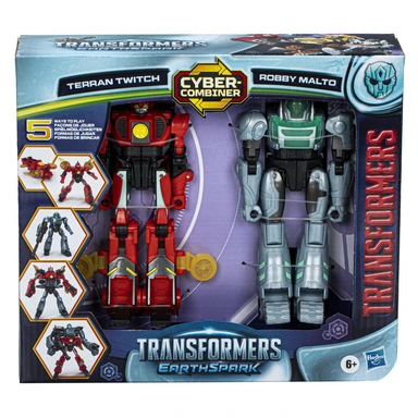 Transformers EarthSpark Cyber-Combiner Bumblebee & Robby Mal