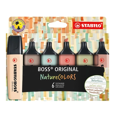 Tekstmarkers Stabilo boss 6 stk