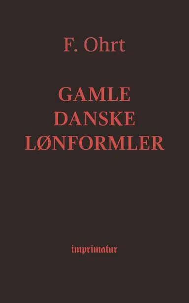 Gamle danske Lønformler