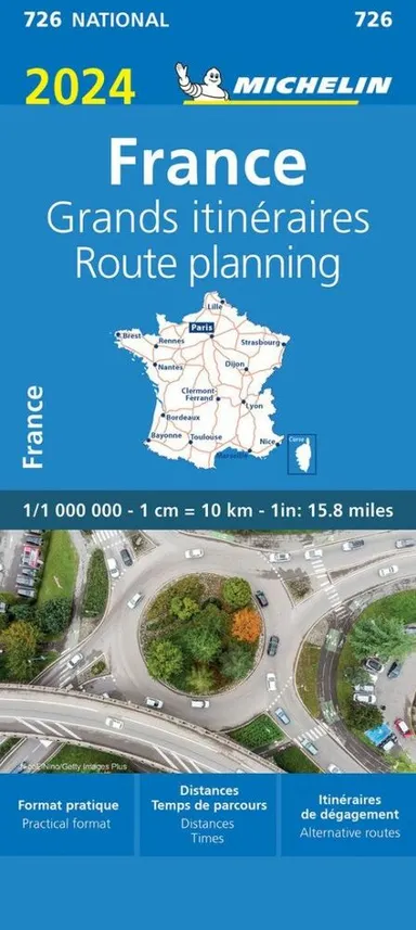 France Route Planning 2024, Michelin National Map 726
