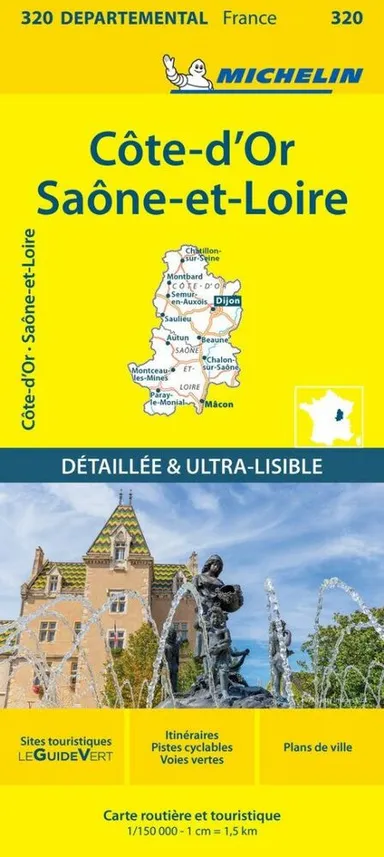 France blad 320: Cote d'Or, Saone et Loire