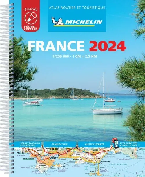 Billede af France 2024, Michelin Tourist & Motoring Atlas (LAMINATED)