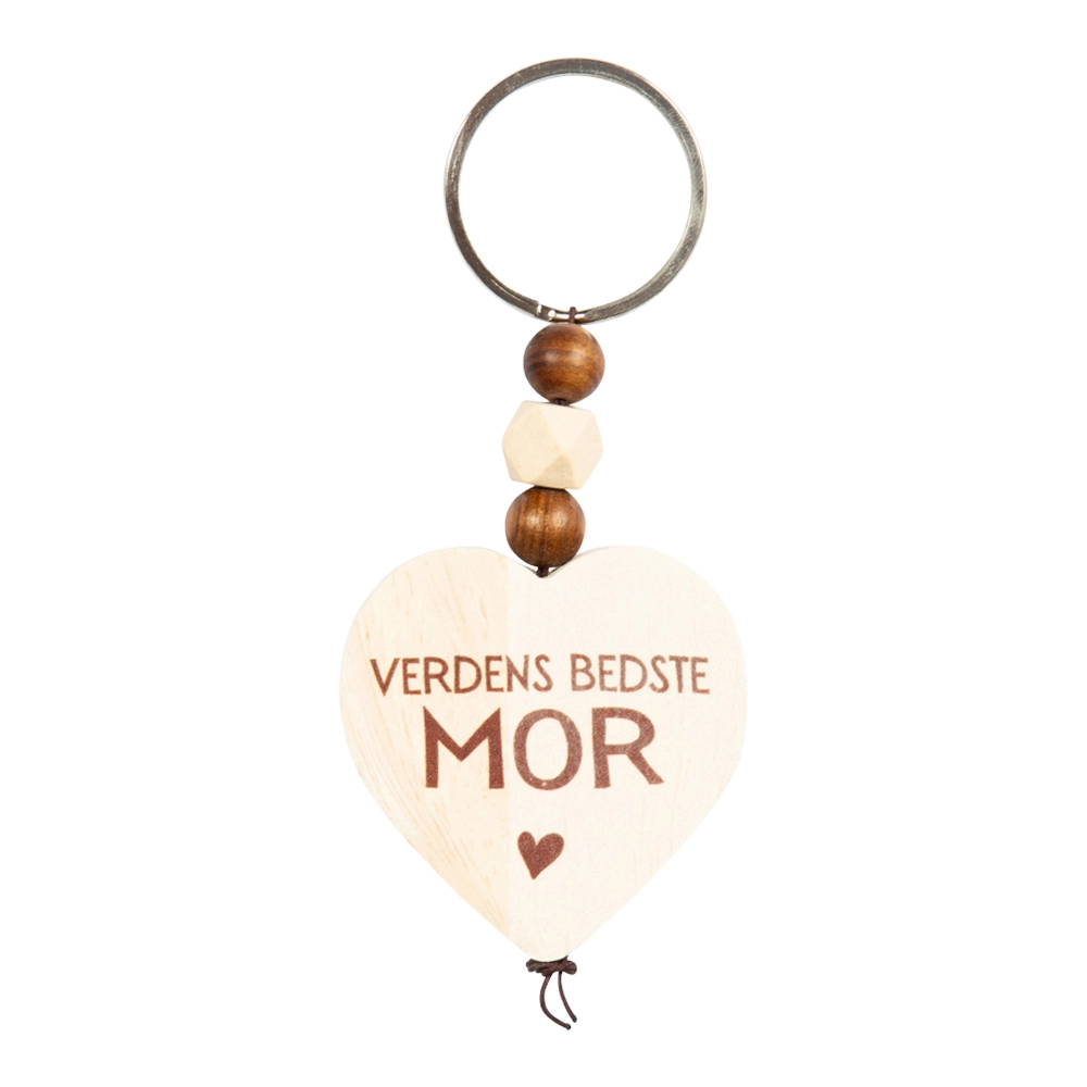 Verdens bedste mor nøglering i træ