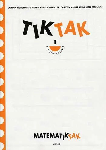 Billede af Matematik-Tak 6.kl. Tik-Tak 1