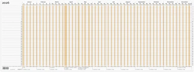 Projekt planner 2026 brun