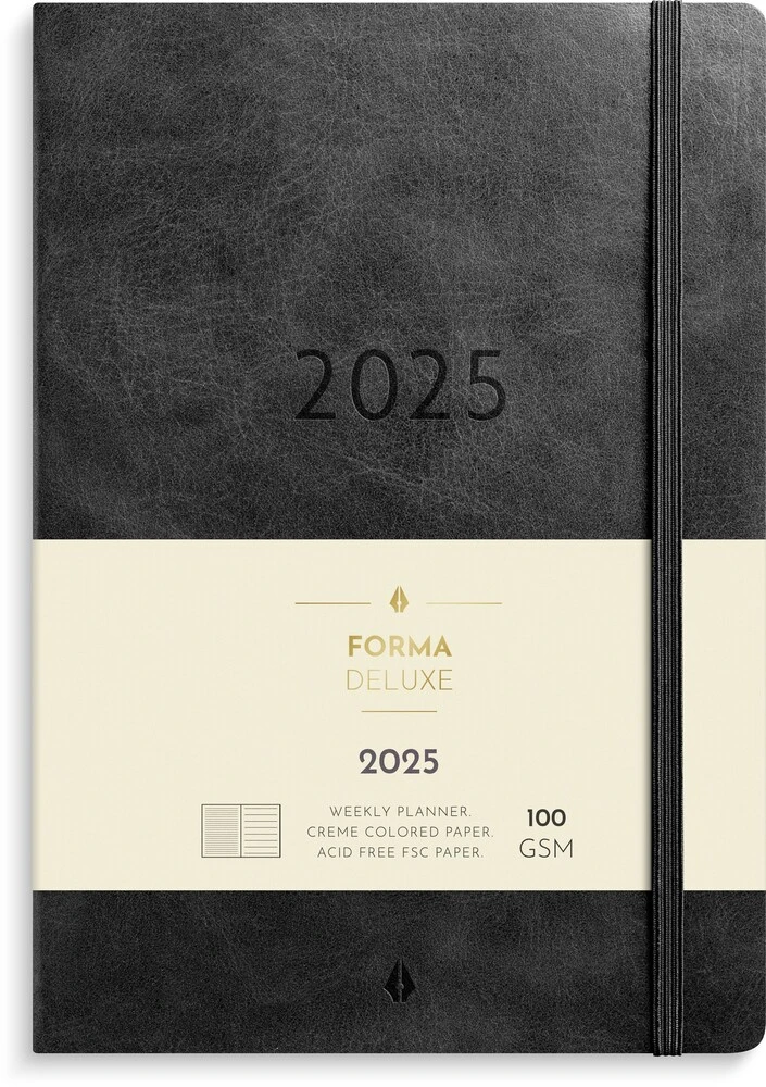 Mayland Ugekalender 2025 forma deluxe A5 sort