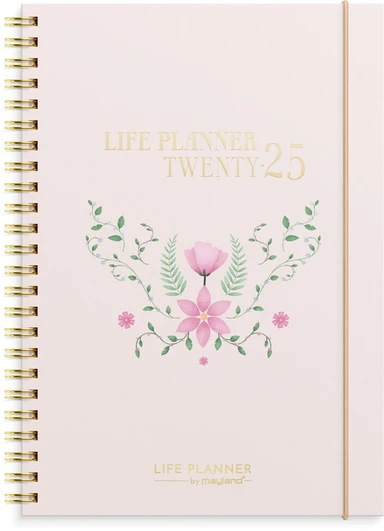 Life planner 2025 pink uge