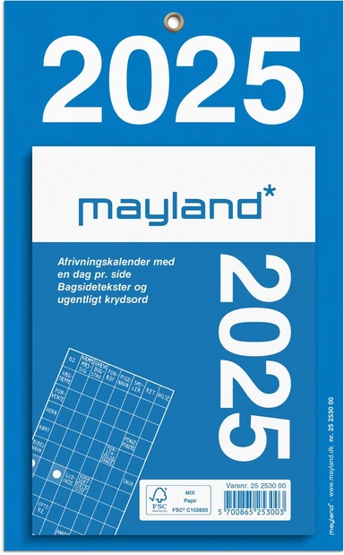 Mayland Afrivningskalender kontor 2025