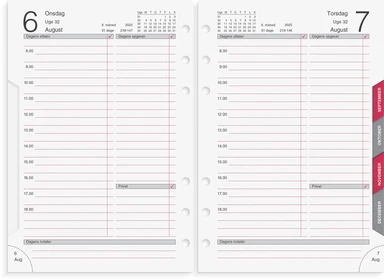 Kalender system mm 2025 dag refill