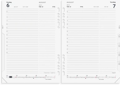 Mayland Kalender system 2025 dag A5 refill