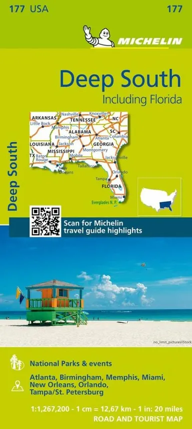 Michelin USA Zoom 177: Deep South : Mississipi to Florida