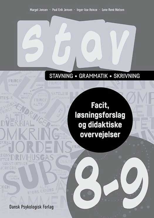 Billede af STAV 8-9 - Facit, løsningsforslag og didaktiske overvejelser