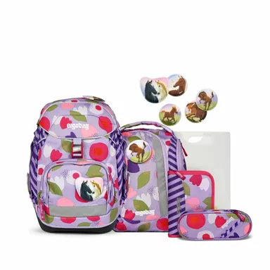 ergobag pack skoletaske-sæt flower powbear 