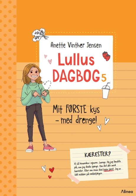 Billede af Lullus dagbog 5, Mit første kys - med drenge!, Rød Læseklub