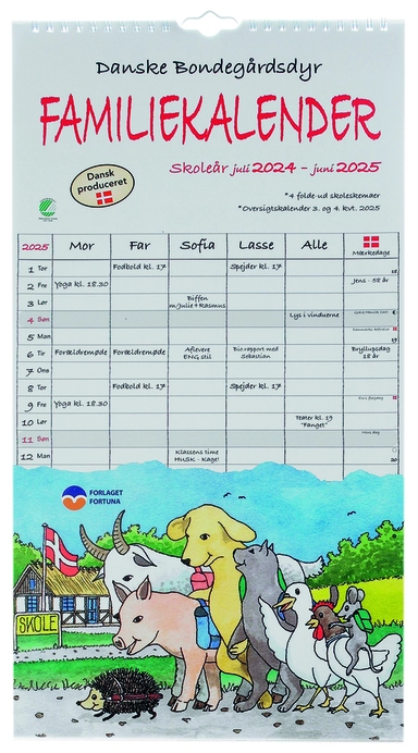 Familekalender 24/25 dyr 5 pers.