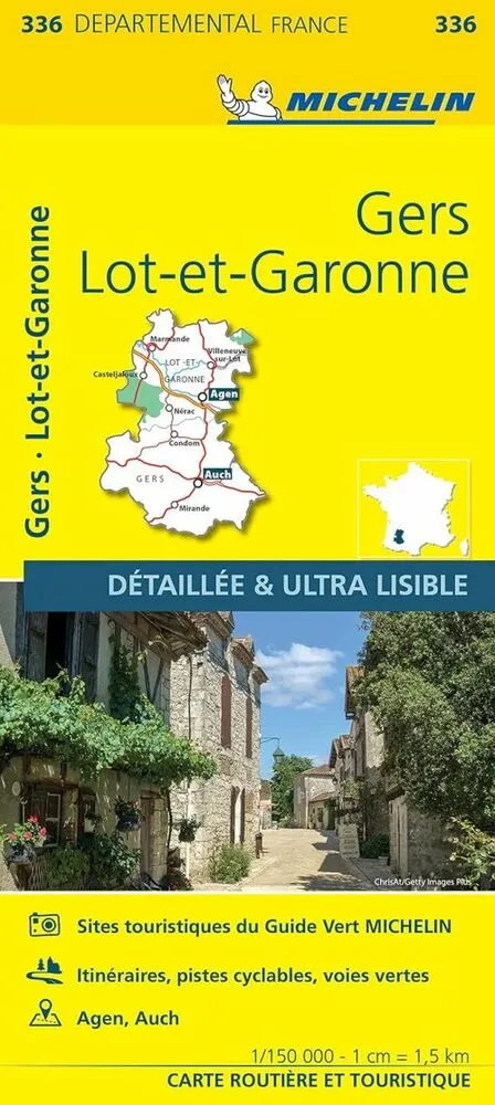 Billede af France blad 336: Gers, Lot et Garonne 1:150.000