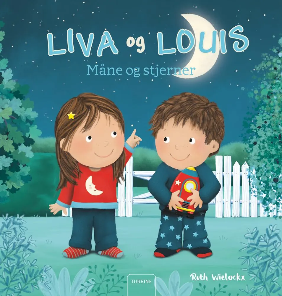 Billede af Liva og Louis. Måne og stjerner