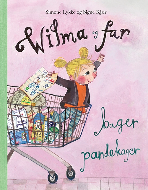Billede af Wilma og far bager pandekager