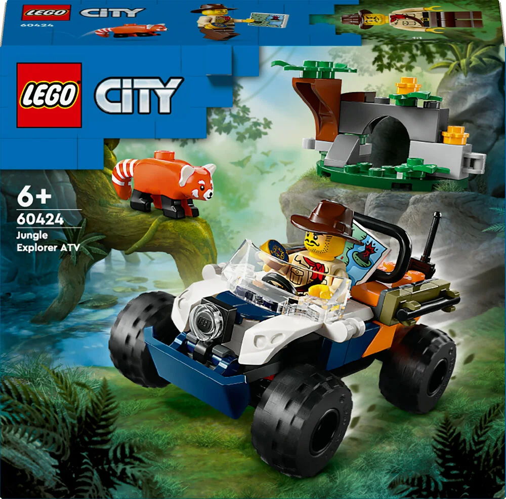 Billede af 60424 LEGO City Exploration Jungleeventyr - ATV og rød panda-mission