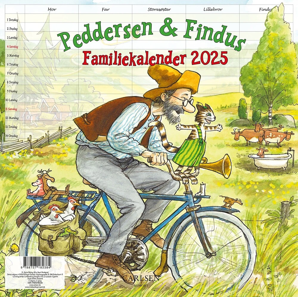 Billede af Peddersen & Findus - Familiekalender 2025