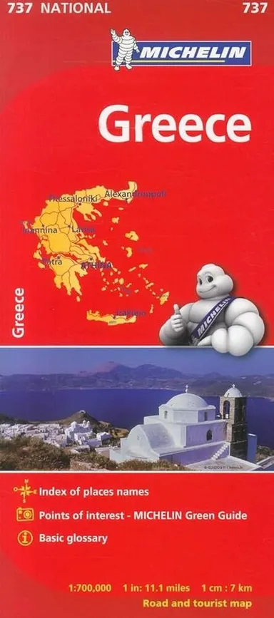 Michelin National Map 737: Greece