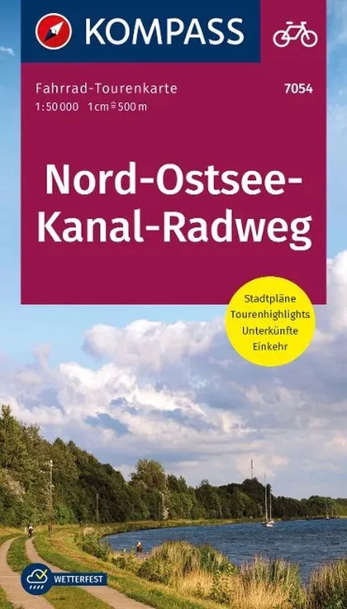Billede af Nord-Ostsee-Kanal-Radweg, KOMPASS Fahrrad-Tourenkarte