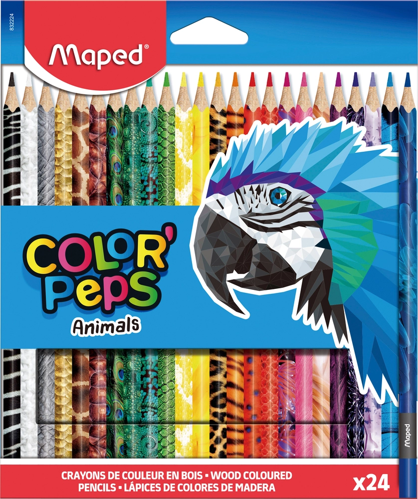 Maped Color'Peps Animals farveblyanter x24