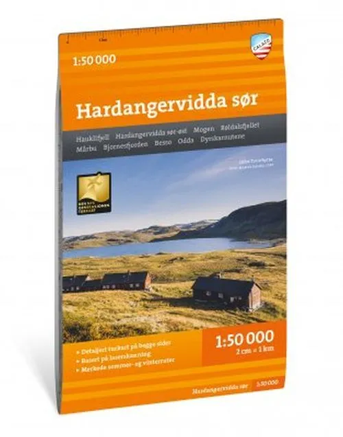 Billede af Turkart Hardangervidda sør 1:50 000