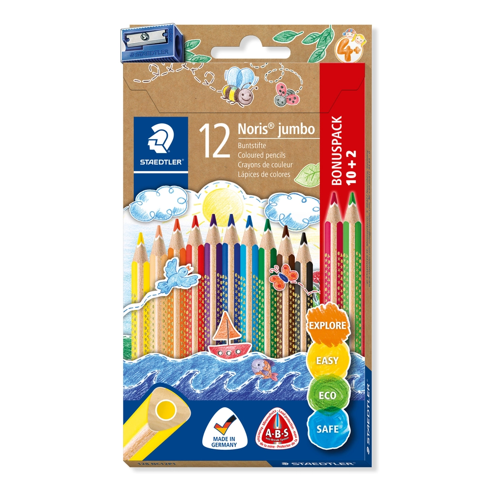 Farveblyant Staedtler Jumbo Noris 102 Stk