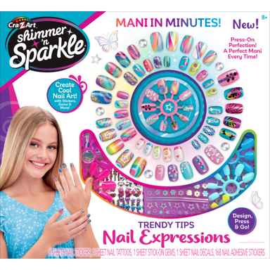 SHIMMER N SPARKLE TRENDY TIPS NAIL EXPRESSIONS