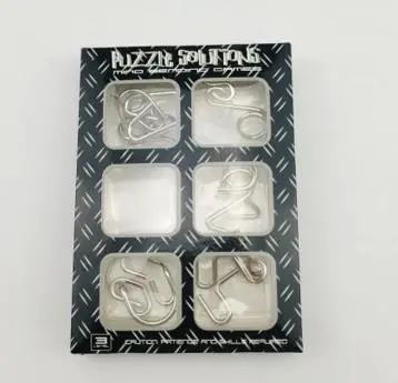 Metal IQ puzzle 6-pak