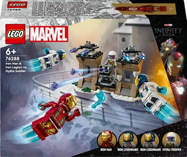 76288 LEGO Super Heroes Marvel Iron Man og Iron Legion mod Hydra-soldat