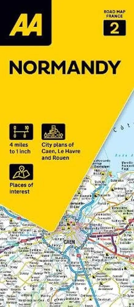 Billede af AA Road Map France 2: Normandy
