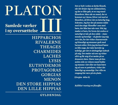 Platon. Bind 3