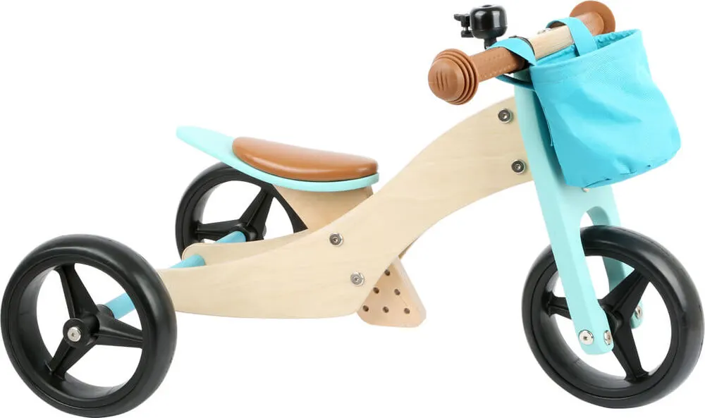 Løbecykel 2 i 1 - Trike, turkis