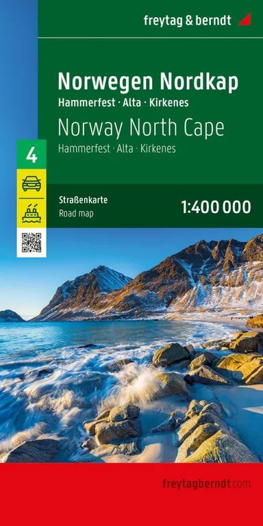 Freytag & Berndt Norwegen blad 4: Nordkap - Hammerfest - Alta - Kirkenes