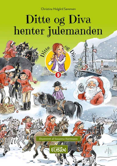 Ditte og Diva henter julemanden