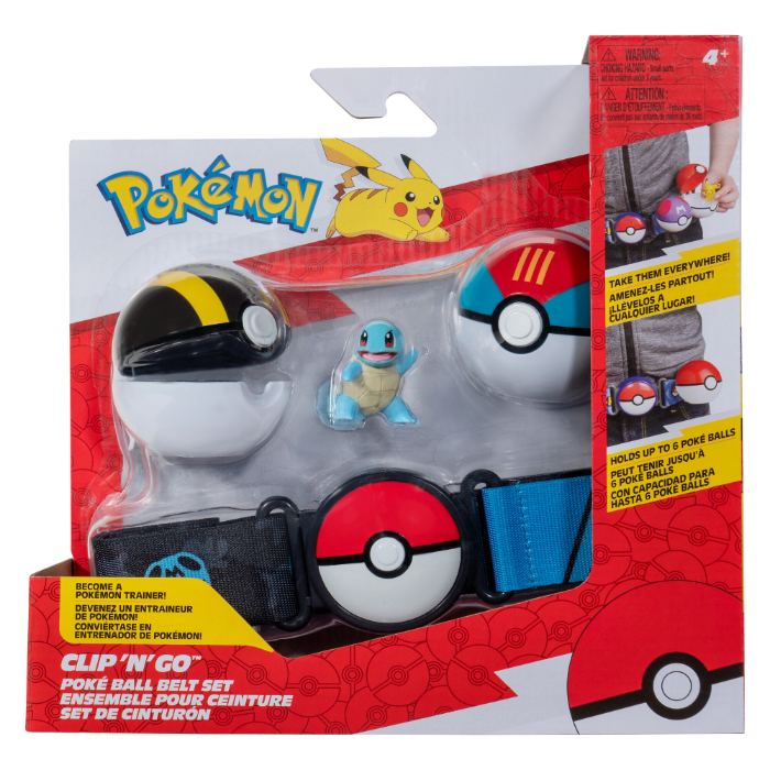 POKEMON CLIP N GO BELT SET SQUIRTLE