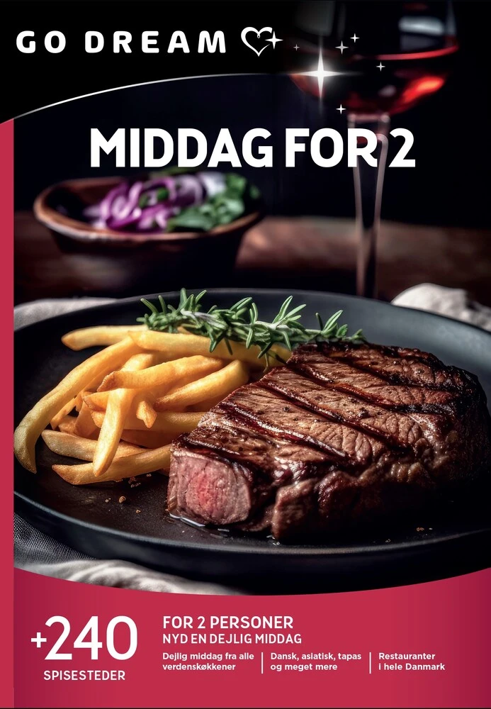 GO DREAM Middag for 2