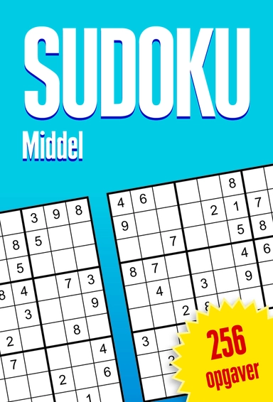 Sudoku - Middel, 256 opgaver