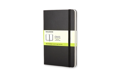 Notesbog moleskine pocket sort m/192 blanke ark hard cover