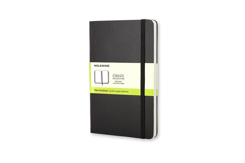 Notesbog Moleskine pocket sort m/192 blanke ark hard cover