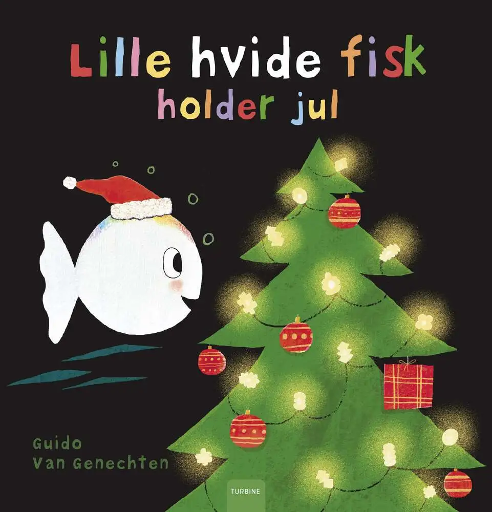 Billede af Lille hvide fisk holder jul