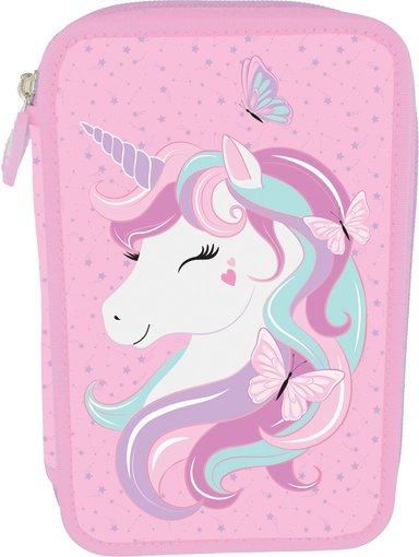 Tinka dobbelt unicorn rosa m/indhold