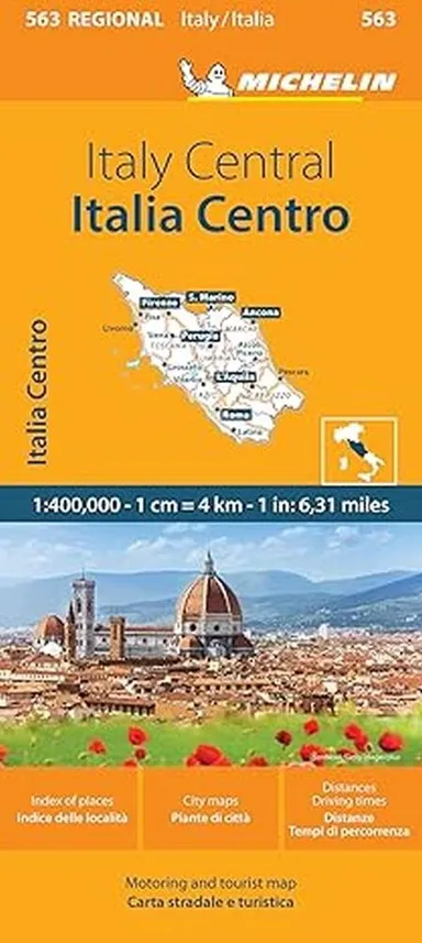 Michelin Italy Blad 563: Central Italy