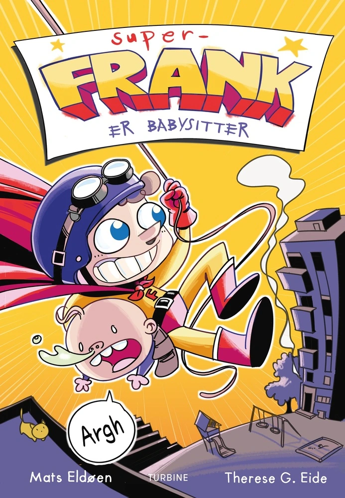 Billede af Super-Frank er babysitter